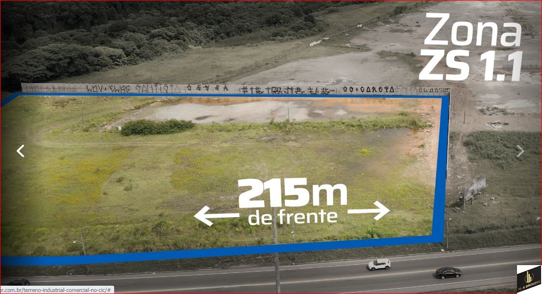 18.000M2/INDUSTRIAL OU COMERCIAL/ZS 1.1/ 215 METROS FRENTE BR/IDEAL INVESTIDORES