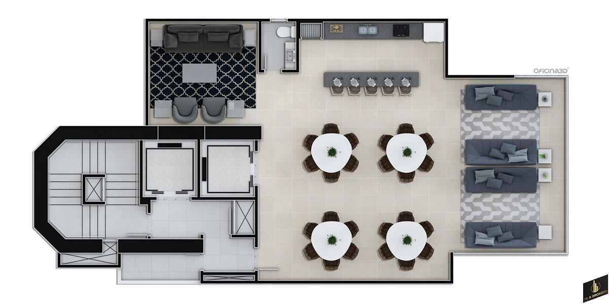 170M2/04 SUITES/03 VAGAS/23° ANDAR VISTA MAR/IDEAL INVESTIDORES