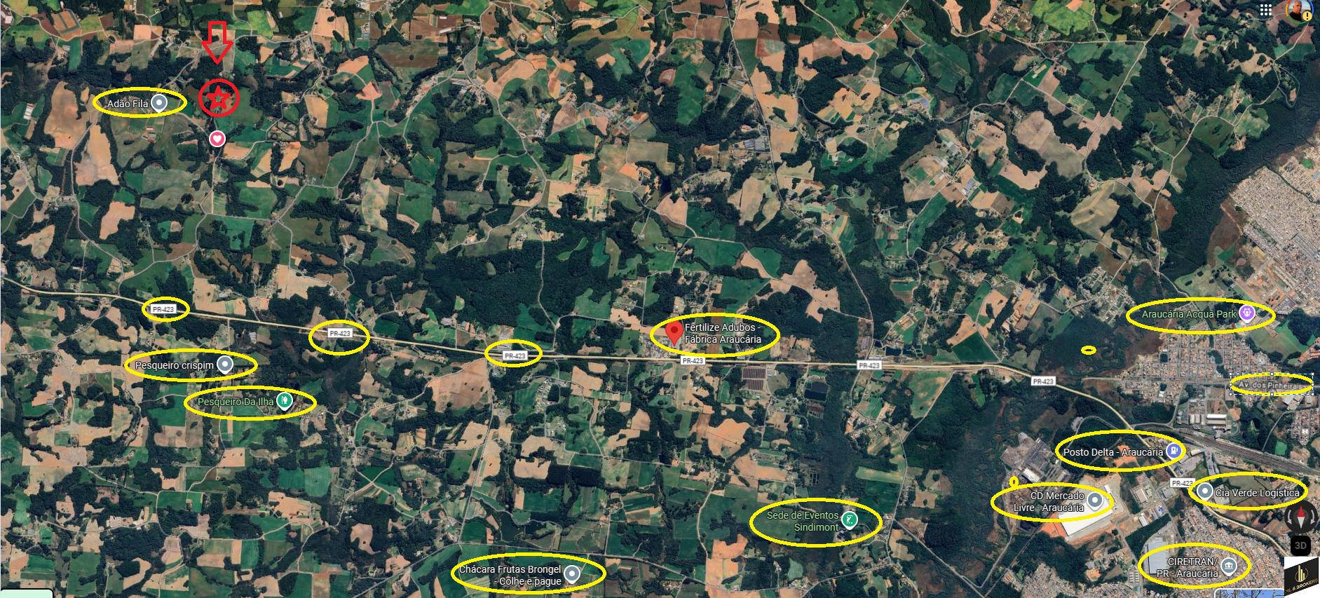 20.000M2/1 KM ATE ASFALTO/PRONTA PARA SEU LAZER/ 11 KM ARAUCARIA/IDEAL AIRBNB