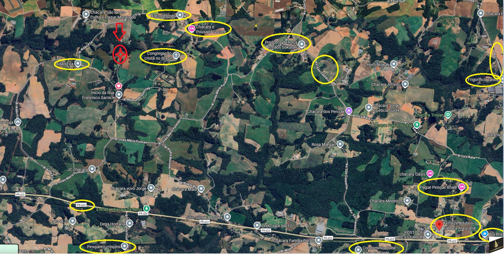 20.000M2/1 KM ATE ASFALTO/PRONTA PARA SEU LAZER/ 11 KM ARAUCARIA/IDEAL AIRBNB